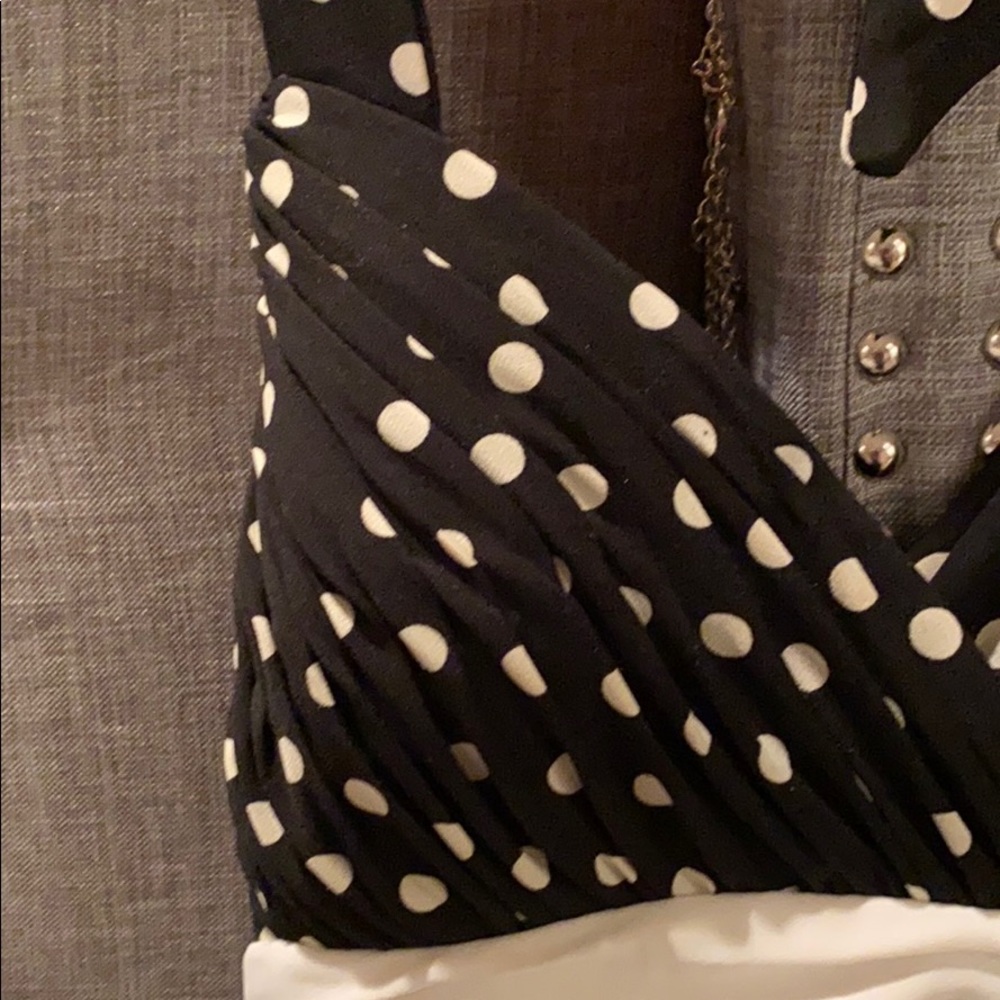 Polka dot halter dress - Picture 9 of 16